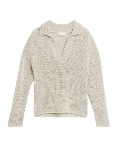 Vince Coated Cotton Sweater | Thumbnail 1 Vince Coated Cotton Sweater | Thumbnail 1
