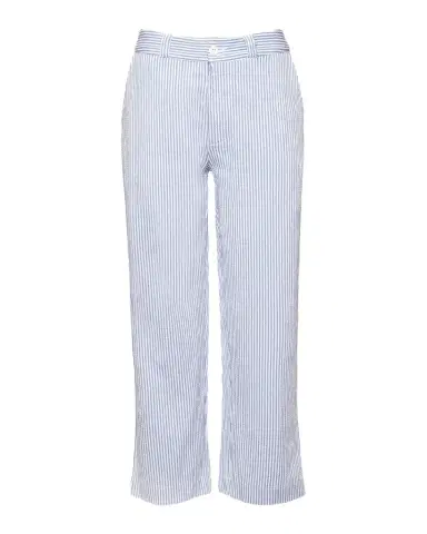 Frances Valentine Coleman Cropped Striped Seersucker Pants | Thumbnail 1