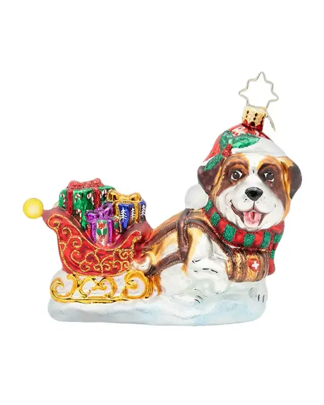 Christopher Radko North Pole Pawtrol Christmas Ornament