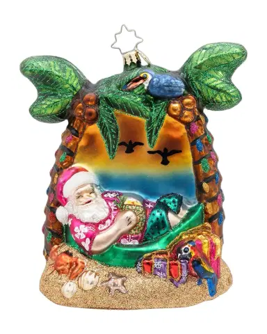 Christopher Radko Santa's Breezy Break Christmas Ornament | Thumbnail 1