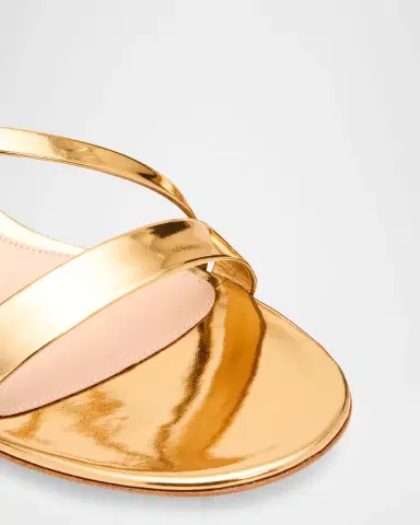 Gianvito Rossi 45mm Betsey Metallic Leather Sandals | Thumbnail 4 Gianvito Rossi 45mm Betsey Metallic Leather Sandals | Thumbnail 4