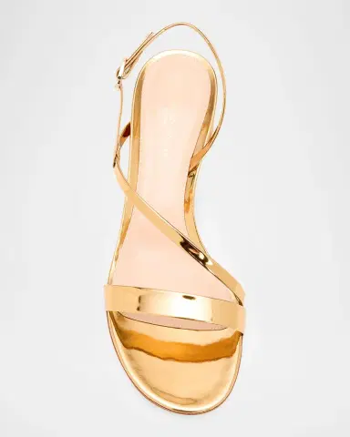 Gianvito Rossi 45mm Betsey Metallic Leather Sandals | Thumbnail 5 Gianvito Rossi 45mm Betsey Metallic Leather Sandals | Thumbnail 5