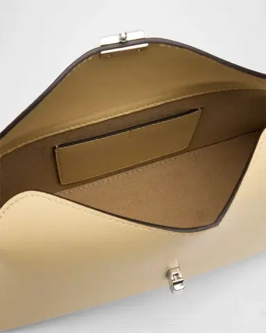TOTEME T-Lock Leather Clutch Bag | Thumbnail 3 TOTEME T-Lock Leather Clutch Bag | Thumbnail 3