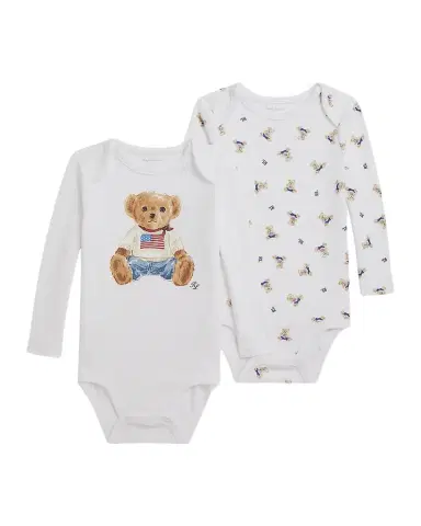 Ralph Lauren Kid's 2-Pack Polo Bear Bodysuit Set | Thumbnail 1 Ralph Lauren Kid's 2-Pack Polo Bear Bodysuit Set | Thumbnail 1