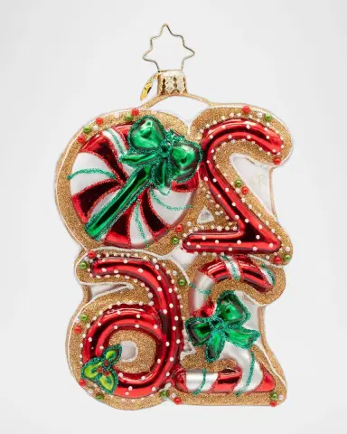 Christopher Radko Sweet Start to 2026 Christmas Ornament | Thumbnail 2
