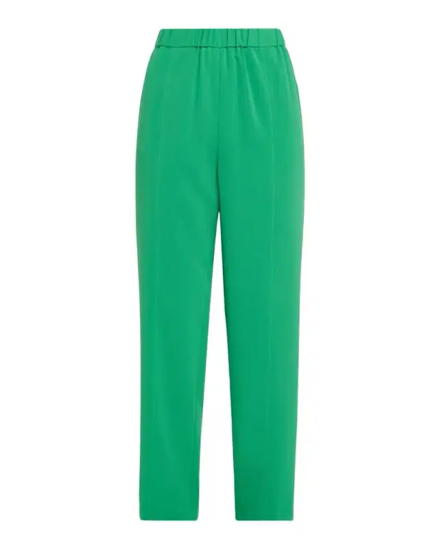 Nora Crepe Straight-Leg Pants