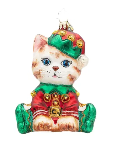 Christopher Radko Holly Jolly Kitty Christmas Ornament | Thumbnail 1 Christopher Radko Holly Jolly Kitty Christmas Ornament | Thumbnail 1