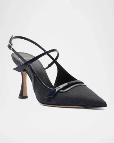 Alexandre Birman 85mm Tita Moire Slingback Pumps | Thumbnail 2 Alexandre Birman 85mm Tita Moire Slingback Pumps | Thumbnail 2