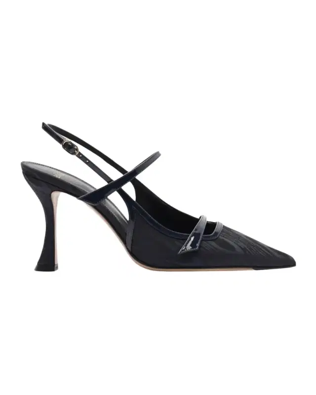 Alexandre Birman 85mm Tita Moire Slingback Pumps