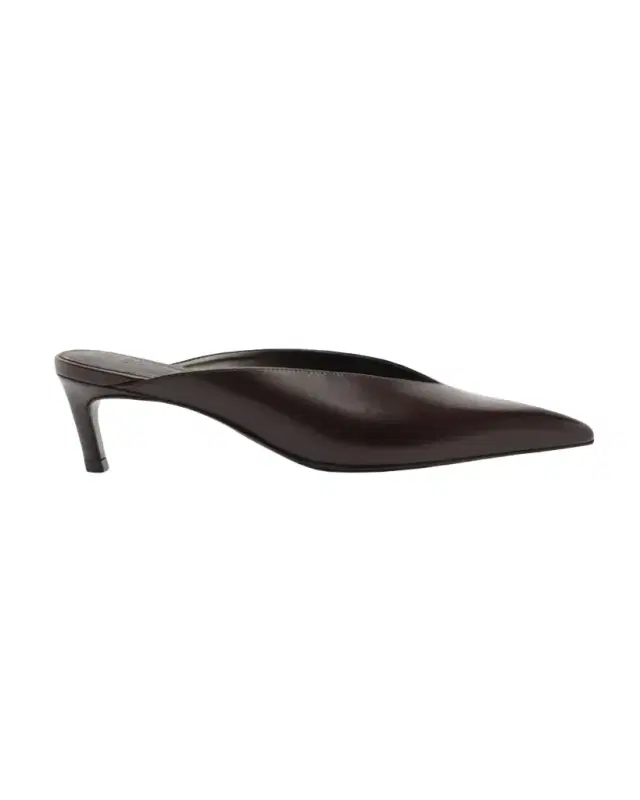 Schutz 55mm Loren Leather Mule Pumps
