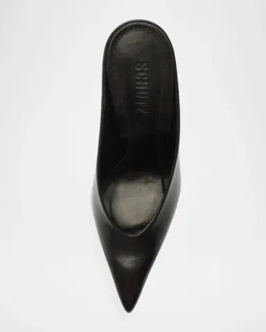 Schutz 100mm Loren Leather Mule Pumps | Thumbnail 4 Schutz 100mm Loren Leather Mule Pumps | Thumbnail 4