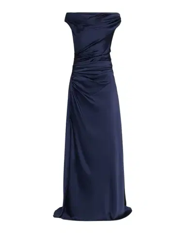 SIMKHAI Elinne Draped Off-Shoulder Column Gown | Thumbnail 1 SIMKHAI Elinne Draped Off-Shoulder Column Gown | Thumbnail 1