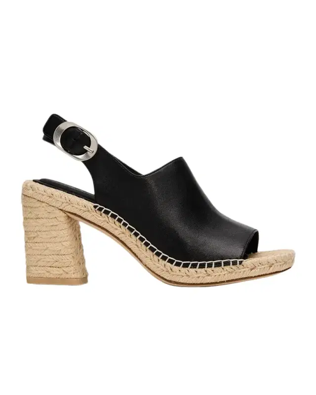 75mm Gigi Leather Espadrille Sandals
