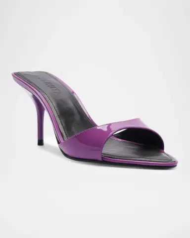 Schutz 75mm Elodie Patent Leather Mules | Thumbnail 2