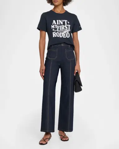 Cinq a Sept Graphic Cotton T-Shirt | Thumbnail 2