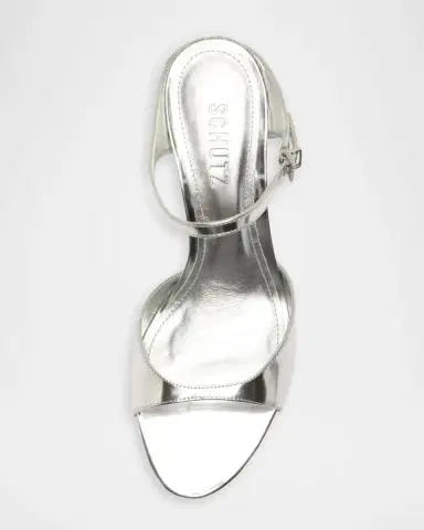 Schutz 75mm Lyra Metallic Leather Sandals | Thumbnail 4 Schutz 75mm Lyra Metallic Leather Sandals | Thumbnail 4