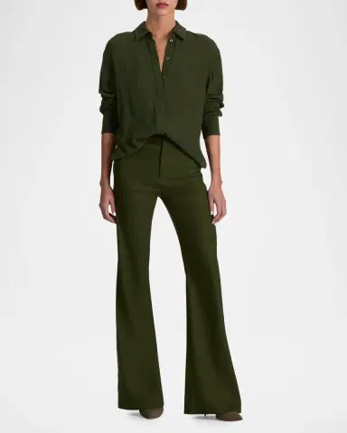 Alice + Olivia Andrew Mid-Rise Bootcut Pants | Thumbnail 2 Alice + Olivia Andrew Mid-Rise Bootcut Pants | Thumbnail 2