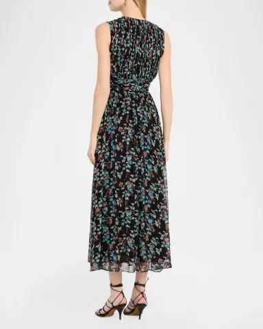 Ulla Johnson Celestina Floral Silk Chiffon Maxi Dress | Thumbnail 3 Ulla Johnson Celestina Floral Silk Chiffon Maxi Dress | Thumbnail 3