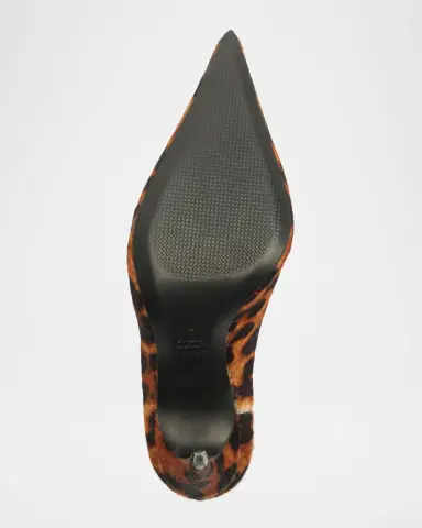 Schutz 100mm Loren Leopard Calf Hair Mule Pumps | Thumbnail 5 Schutz 100mm Loren Leopard Calf Hair Mule Pumps | Thumbnail 5