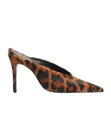 Schutz 100mm Loren Leopard Calf Hair Mule Pumps | Thumbnail 1 Schutz 100mm Loren Leopard Calf Hair Mule Pumps | Thumbnail 1
