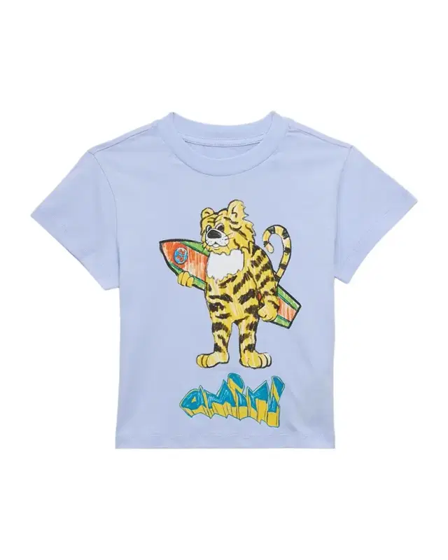 Amiri Kid 's Tiger Short-Sleeve Cotton T-Shirt, Size -12