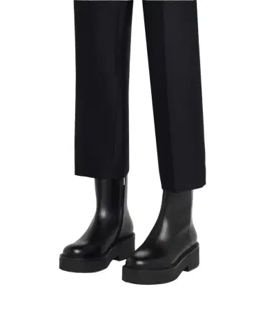 Gianvito Rossi Hiro Leather Platform Booties | Thumbnail 1 Gianvito Rossi Hiro Leather Platform Booties | Thumbnail 1