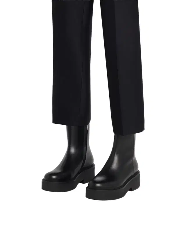 Gianvito Rossi Hiro Leather Platform Booties