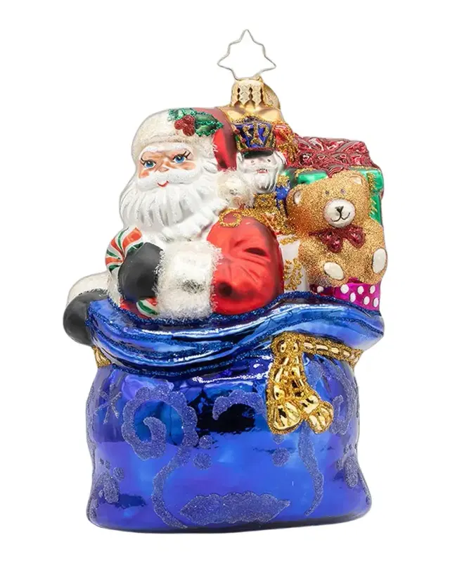 Christopher Radko Kris Kringle's Bundle Christmas Ornament