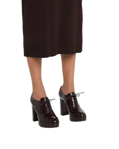 Gianvito Rossi 70mm Vicky Patent Leather Oxford Platform Pumps | Thumbnail 1
