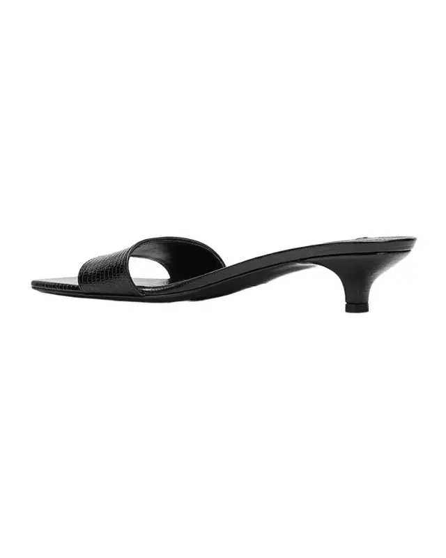 Toteme 35mm Slim Lizard-Embossed Leather Mules