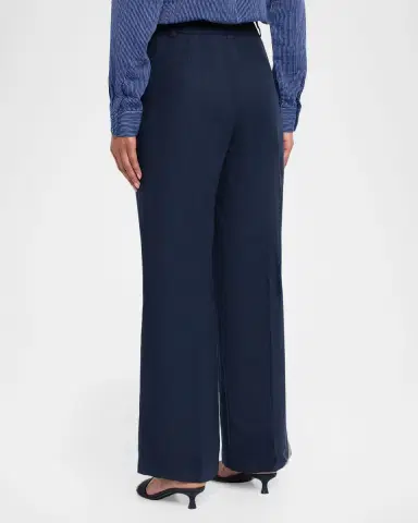 Elie Tahari The Ellie Straight-Leg Linen Pants | Thumbnail 3 Elie Tahari The Ellie Straight-Leg Linen Pants | Thumbnail 3