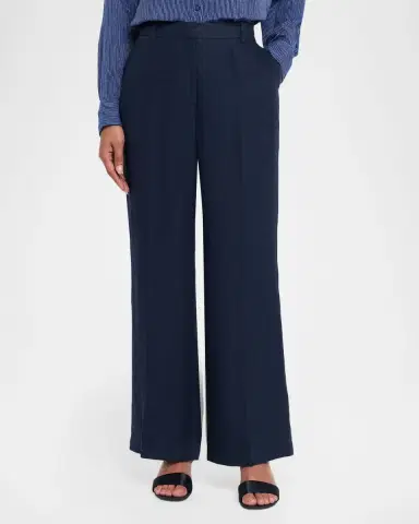 Elie Tahari The Ellie Straight-Leg Linen Pants | Thumbnail 4 Elie Tahari The Ellie Straight-Leg Linen Pants | Thumbnail 4