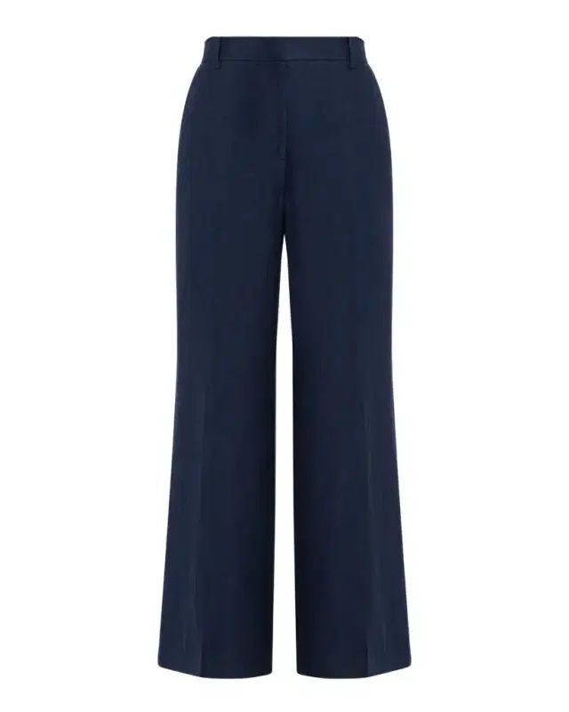Elie Tahari The Ellie Straight-Leg Linen Pants