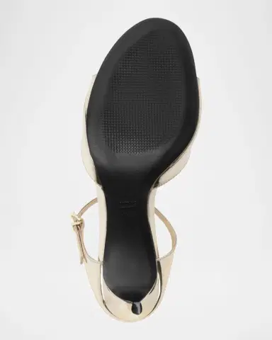 Schutz 75mm Lyra Metallic Leather Sandals | Thumbnail 5