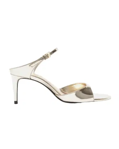 Schutz 75mm Lyra Metallic Leather Sandals | Thumbnail 1