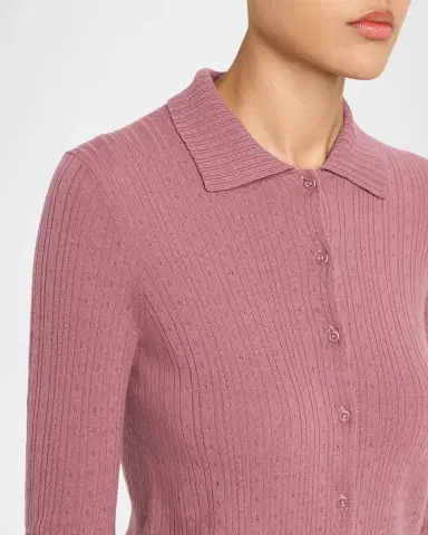 Vince Pointelle Wool Cardigan | Thumbnail 5 Vince Pointelle Wool Cardigan | Thumbnail 5
