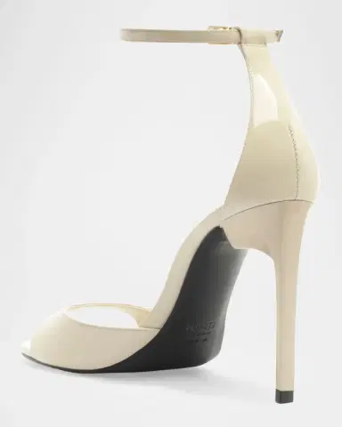 Schutz 100mm Scarlett Leather Ankle-Strap Sandals | Thumbnail 3