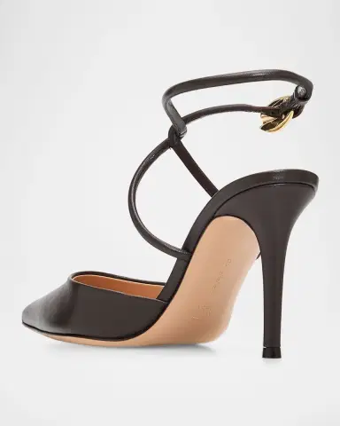 Gianvito Rossi 85mm Nappa Leather Ankle-Strap Pumps | Thumbnail 4 Gianvito Rossi 85mm Nappa Leather Ankle-Strap Pumps | Thumbnail 4