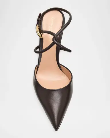 Gianvito Rossi 85mm Nappa Leather Ankle-Strap Pumps | Thumbnail 6 Gianvito Rossi 85mm Nappa Leather Ankle-Strap Pumps | Thumbnail 6