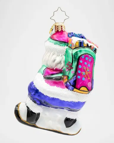 Christopher Radko Shreddin ' Claus Christmas Ornament | Thumbnail 2