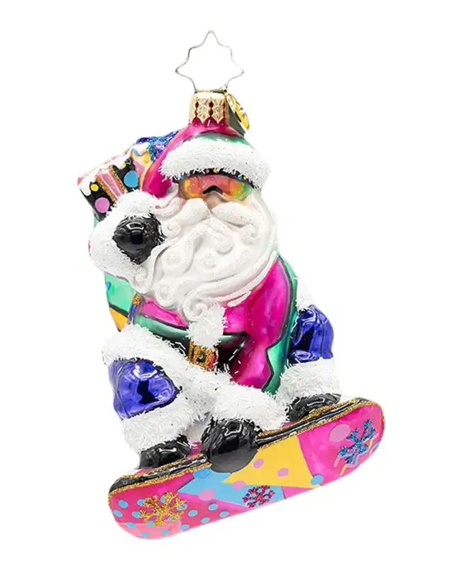 Christopher Radko Shreddin ' Claus Christmas Ornament