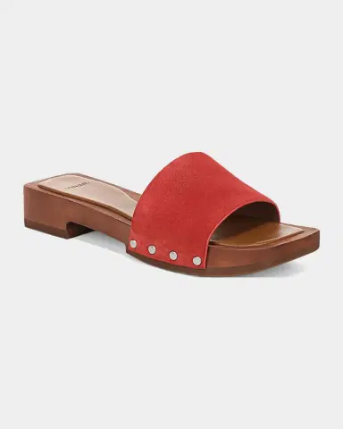 Vince Barbara Suede Slide Sandals | Thumbnail 2