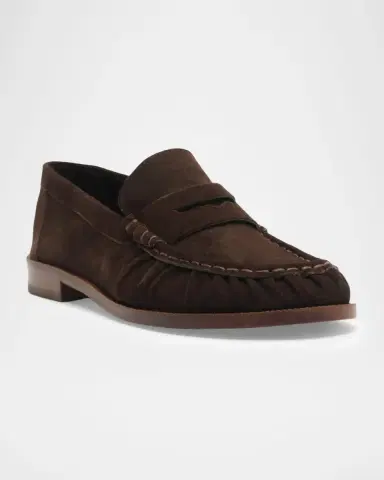 Schutz Tyche Suede Penny Loafers | Thumbnail 2
