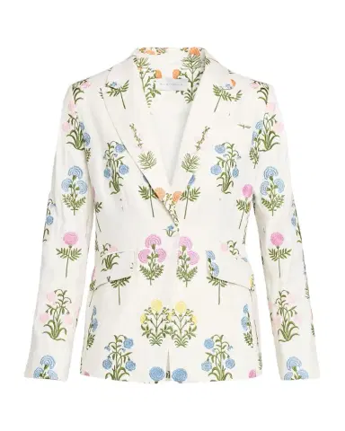 Elie Tahari The Amelia Floral-Embroidered Jacket | Thumbnail 1 Elie Tahari The Amelia Floral-Embroidered Jacket | Thumbnail 1