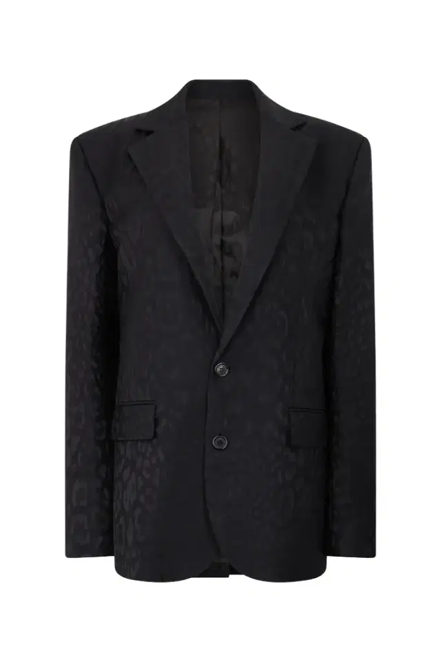 Roberto Cavalli Black Jacquard Tailored Jacket