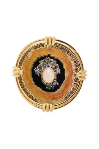 Roberto Cavalli Butterfly Ring Gold And Ocean Blue | Thumbnail 1 Roberto Cavalli Butterfly Ring Gold And Ocean Blue | Thumbnail 1