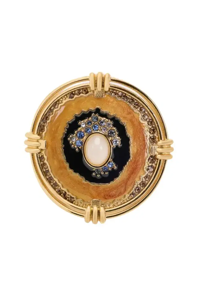 Roberto Cavalli Butterfly Ring Gold And Ocean Blue