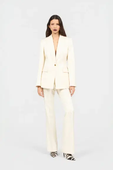 Roberto Cavalli Ivory Jacket With Jaguar Motif | Thumbnail 6 Roberto Cavalli Ivory Jacket With Jaguar Motif | Thumbnail 6
