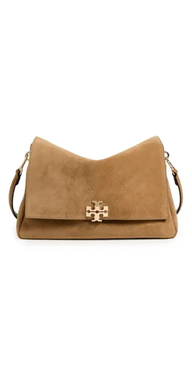 Tory Burch Charlie Suede Shoulder Bag | Thumbnail 1