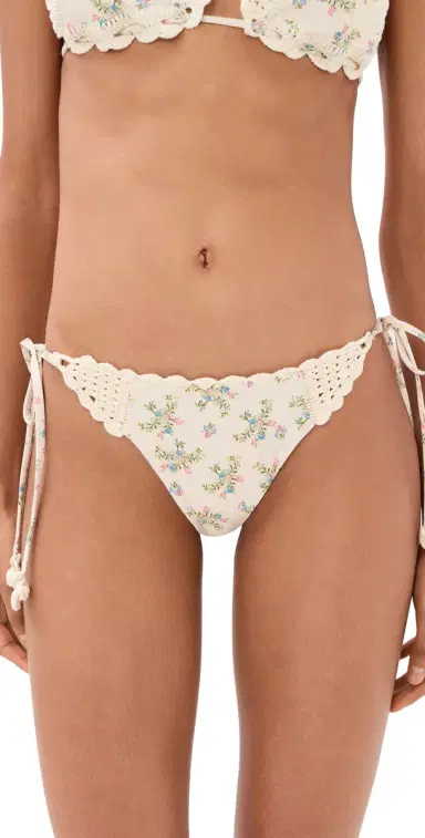 Agua Bendita Fawna Handmade Crochet Tie-Side Bikini Bottoms Multicolor | Thumbnail 1 Agua Bendita Fawna Handmade Crochet Tie-Side Bikini Bottoms Multicolor | Thumbnail 1